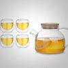 2-in-1 Teekanne und Teezubereiter mit passenden Tassen