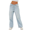High Waist Street Casual Jeans: Bequeme Wide-Leg Denim für Frauen
