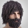 Handgefertigte Bartmütze / Wintermütze mit gehäkelten Bart kaufen