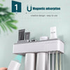 Zahnbürstenhalter mit Zahnpastaspender/ Badorganizer mit magnetischer Absorption