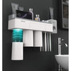 All-in-one-Box Badezimmer Organizer mit Zahnpasta Spender