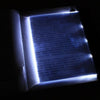 Nachtleselicht im Buchformat/ LED Lese Panel aus Kunststoff/ LED Buchlicht