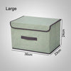 Aufbewahrungsbox mit Stoffbezug / Ordnungsbox mit Deckel