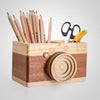 Stifteköcher KAMERA / Aufbewahrungsbox aus Holz