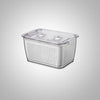 Kühlschrankbox mit Klick-Deckel und Kammern/ Frischhaltedose aus Kunststoff