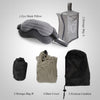 Tragbares Reisekissen-Set/Schlafmaske mit Nackenkissen,Fußrastenkissen