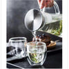 Glaskaraffe für Kalt-/Heissgetränke/ Temperaturbeständige Glasflasche
