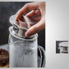Glaskaraffe für Kalt-/Heissgetränke/ Temperaturbeständige Glasflasche